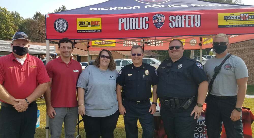 Tracy and officers