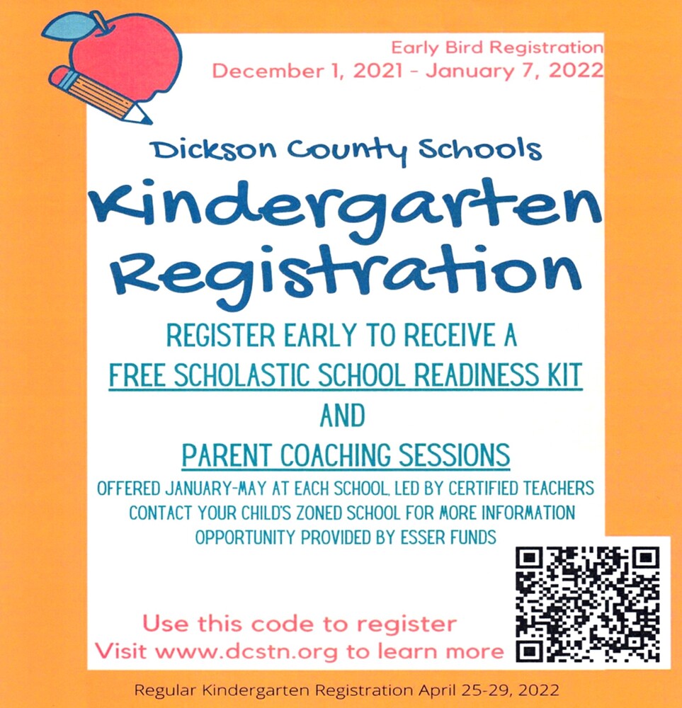 Kindergarten Registration Flyer