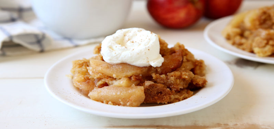 Apple Cobbler on a plate