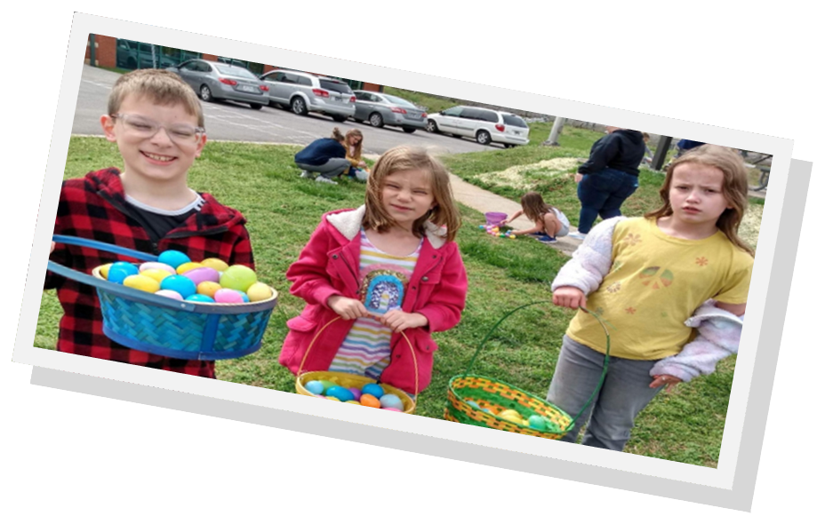 Happy Children with Baskets