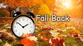 Daylight Savings Time Ends flyer information above